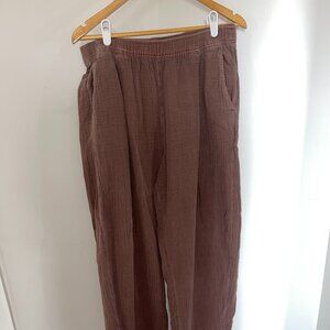 Gap Cotton Gauze Barrel Pants in Large Tall